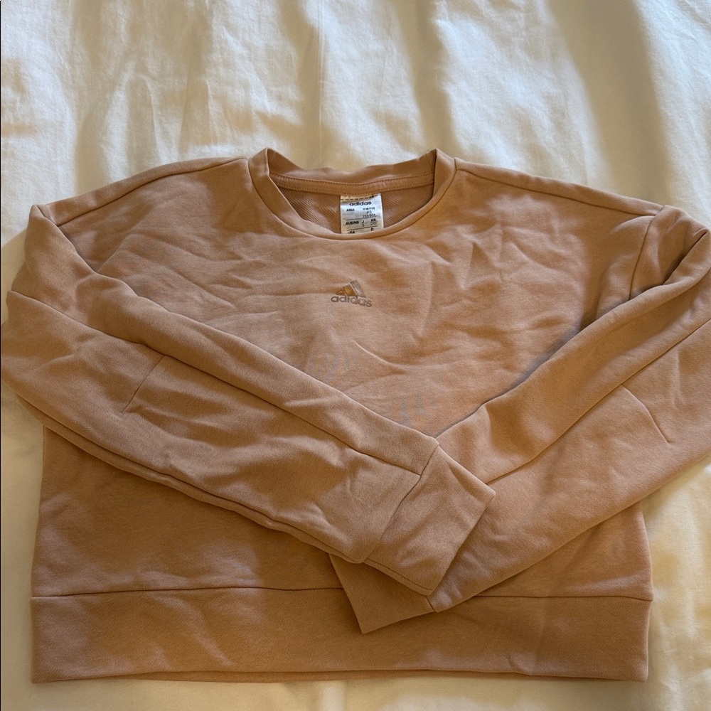 Adidas cropped long sleeve top, XS/S